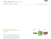 Tablet Screenshot of oshoart.com